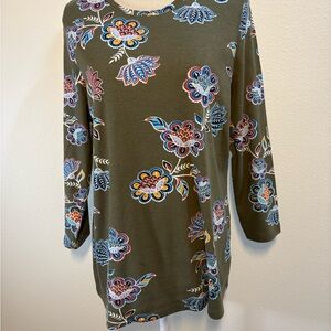 Kim Rogers Perfectly Soft Women’s Floral Cotton Top Size Large